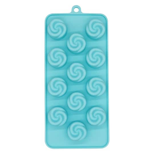 6 Pack: Round Swirl Silicone Candy Mold by Celebrate It&#x2122;